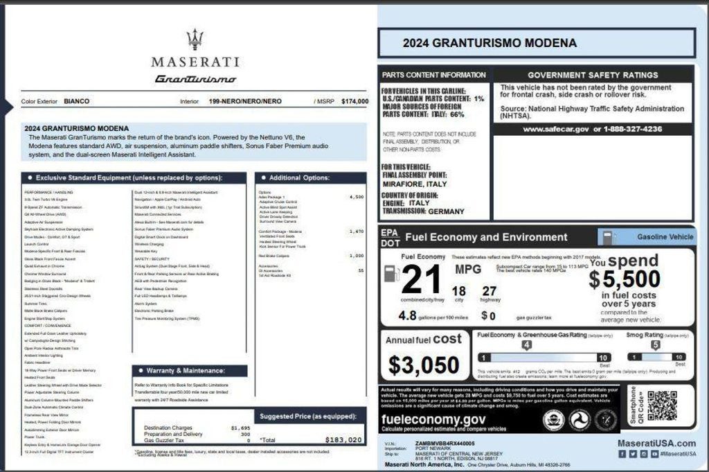 2024 Maserati GranTurismo Modena