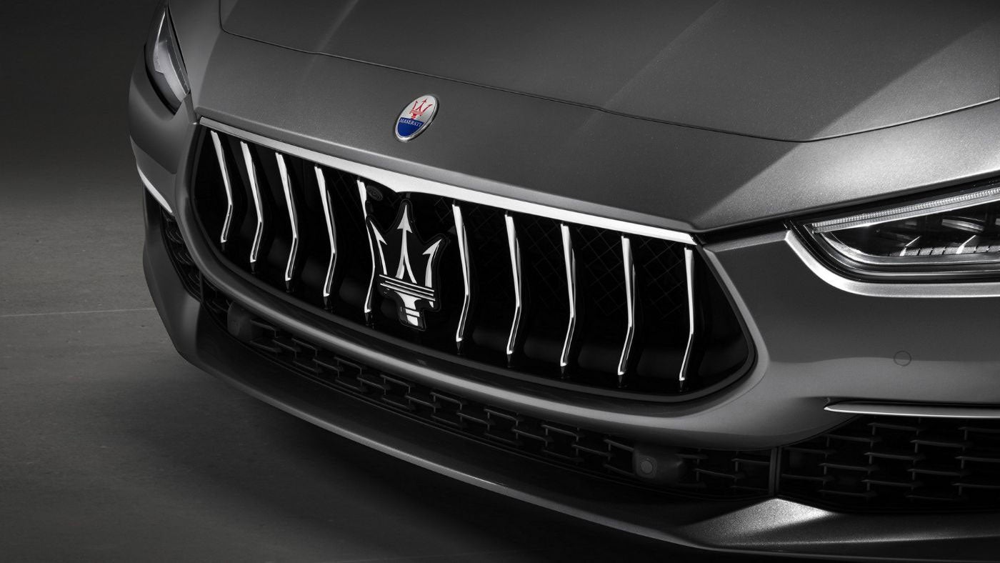 Closeup of Maserati Grille