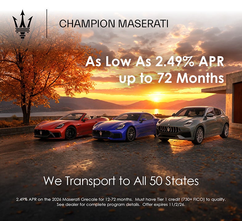 As Low as 2.49% APR for up to 72 Months